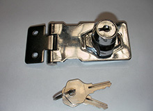 2.5寸外裝搭扣型單門雙門櫥門鎖,櫥櫃鎖,箱櫃鎖,鎖牌鎖,hasp lock(編号20088)